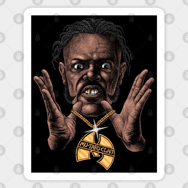 Mutafuclan, Samuel L Jackson, Jules Winnfield Magnet by PeligroGraphics